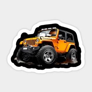 Jeep Wrangler 4x4 Offroad Suv T-Shirt Sticker